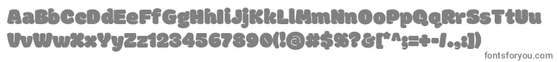Fonte ModakRegular – fontes cinzentas
