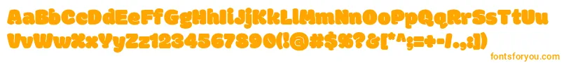 ModakRegular Font – Orange Fonts on White Background