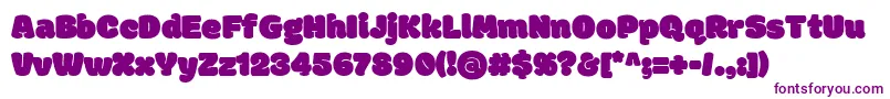 Police ModakRegular – polices violettes