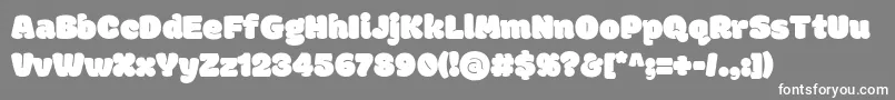 ModakRegular Font – White Fonts on Gray Background