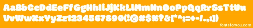 ModakRegular Font – White Fonts on Orange Background