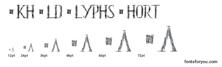Размеры шрифта HkhOldGlyphsShort