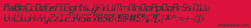 WiretransfersskItalic Font – Black Fonts on Red Background