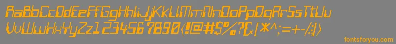 fuente WiretransfersskItalic – Fuentes Naranjas Sobre Fondo Gris
