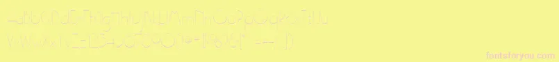 Gatsbyflf Font – Pink Fonts on Yellow Background