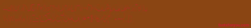 Gatsbyflf Font – Red Fonts on Brown Background