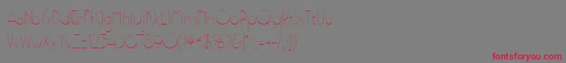 Gatsbyflf Font – Red Fonts on Gray Background