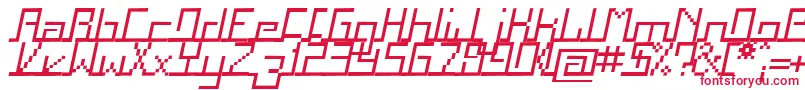 Шрифт Squai – красные шрифты