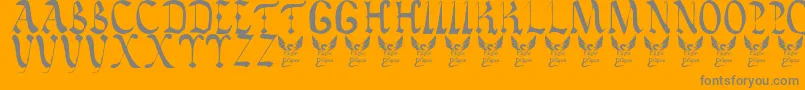 More about Vatican Font Vatican Font – Gray Fonts on Orange Background