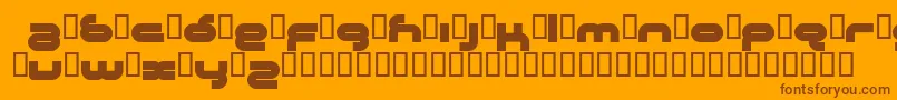 Crystalline Font – Brown Fonts on Orange Background