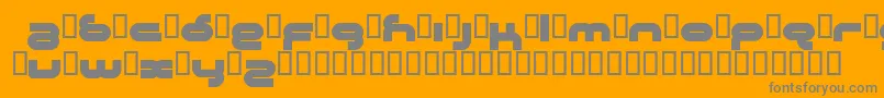 Crystalline Font – Gray Fonts on Orange Background