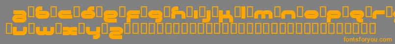 Crystalline Font – Orange Fonts on Gray Background
