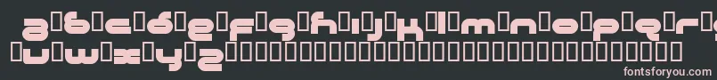 Crystalline Font – Pink Fonts on Black Background