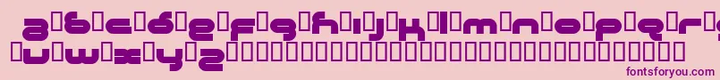 Crystalline Font – Purple Fonts on Pink Background