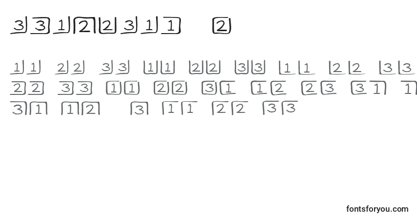 Schriftart ClaveCajРІn – Alphabet, Zahlen, spezielle Symbole