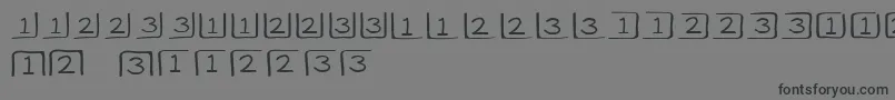 fuente ClaveCajРІn – Fuentes Negras Sobre Fondo Gris