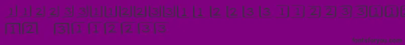 ClaveCajРІn Font – Black Fonts on Purple Background