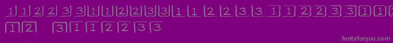 ClaveCajРІn Font – Gray Fonts on Purple Background