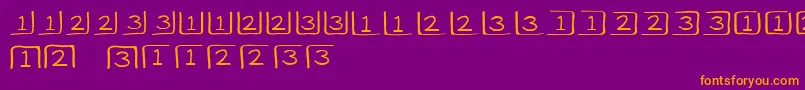 ClaveCajРІn Font – Orange Fonts on Purple Background