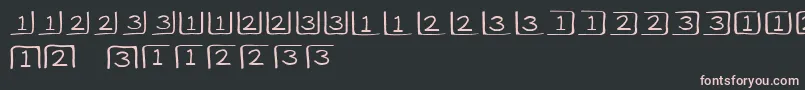 Шрифт ClaveCajРІn – розовые шрифты на чёрном фоне
