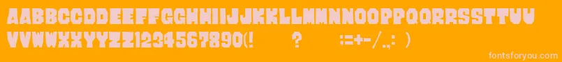 Giantx Font – Pink Fonts on Orange Background
