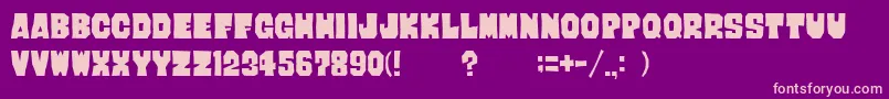 Giantx Font – Pink Fonts on Purple Background