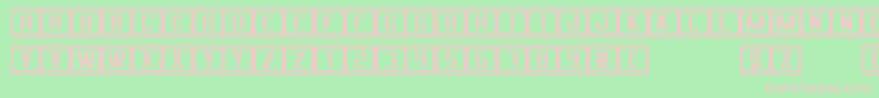 CinemaSt Font – Pink Fonts on Green Background