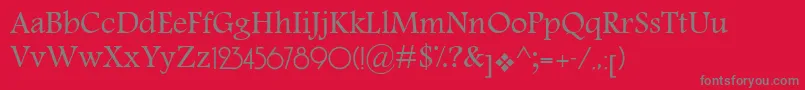 KhalaadAlArabeh Font – Gray Fonts on Red Background