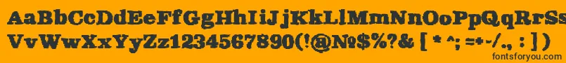 Rekaptcha Font – Black Fonts on Orange Background