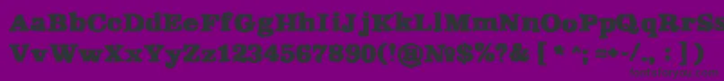 Rekaptcha Font – Black Fonts on Purple Background