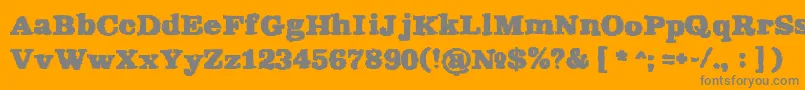 Rekaptcha-Schriftart – Graue Schriften auf orangefarbenem Hintergrund