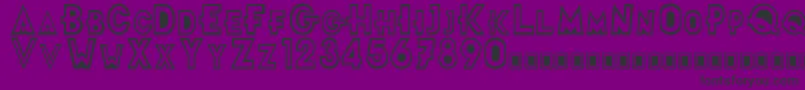 FrTitle Font – Black Fonts on Purple Background