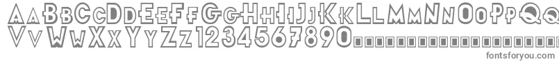 フォントFrTitle – 白い背景に灰色の文字