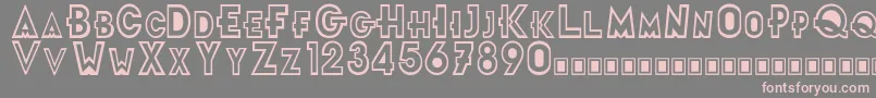 FrTitle Font – Pink Fonts on Gray Background