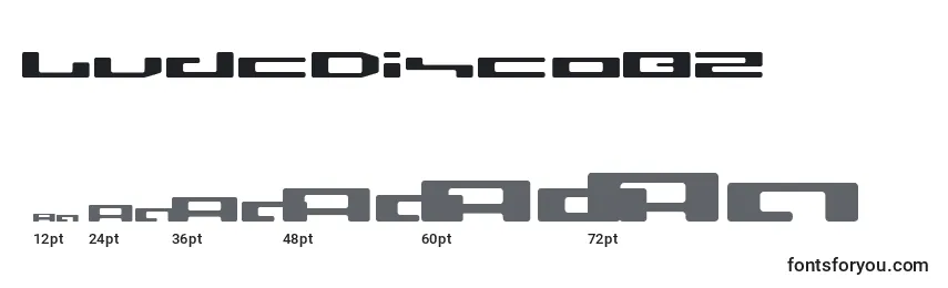 Размеры шрифта LvdcDisco02