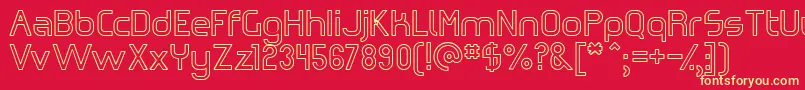More about OmicronZetaHollow Font OmicronZetaHollow Font – Yellow Fonts on Red Background
