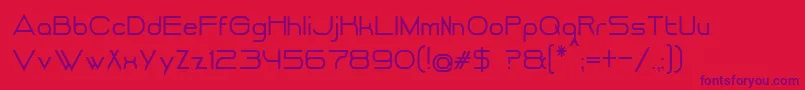 DancingJuiceNormal-Schriftart – Violette Schriften auf rotem Hintergrund