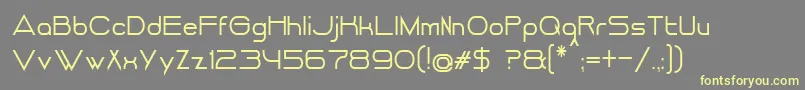 DancingJuiceNormal Font – Yellow Fonts on Gray Background