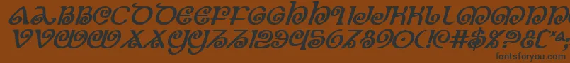 TheShireBoldItalic Font – Black Fonts on Brown Background