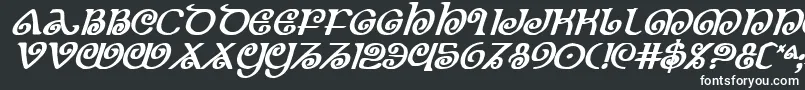 TheShireBoldItalic Font – White Fonts on Black Background