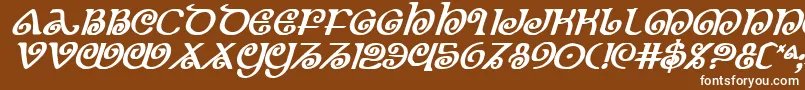 TheShireBoldItalic Font – White Fonts on Brown Background