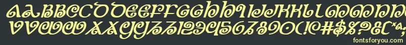 More about TheShireBoldItalic Font TheShireBoldItalic Font – Yellow Fonts on Black Background