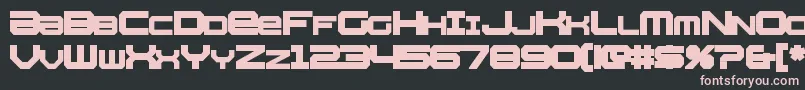 WhittleBold Font – Pink Fonts on Black Background