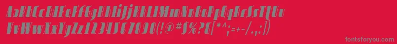 Подробнее о шрифте SfavondalecondItalic Шрифт SfavondalecondItalic – серые шрифты на красном фоне