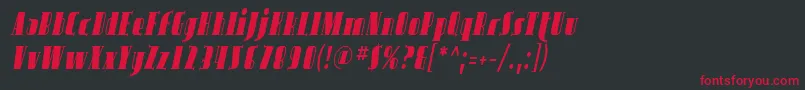 More about SfavondalecondItalic Font SfavondalecondItalic Font – Red Fonts on Black Background