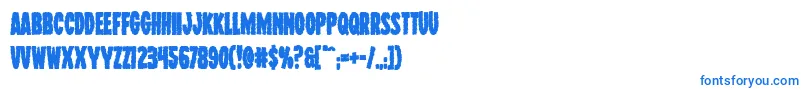 Wolfbrothersbold Font – Blue Fonts on White Background