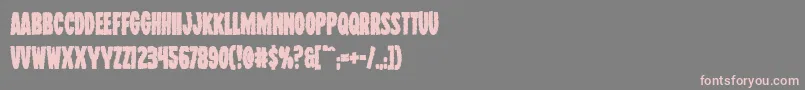 Wolfbrothersbold Font – Pink Fonts on Gray Background