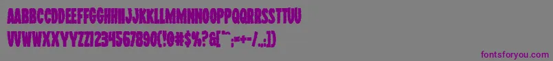 Wolfbrothersbold Font – Purple Fonts on Gray Background