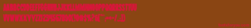 Wolfbrothersbold Font – Red Fonts on Brown Background