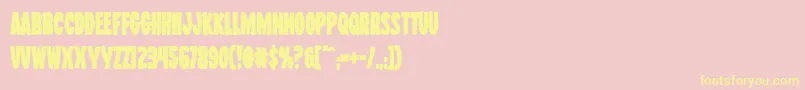 Wolfbrothersbold Font – Yellow Fonts on Pink Background